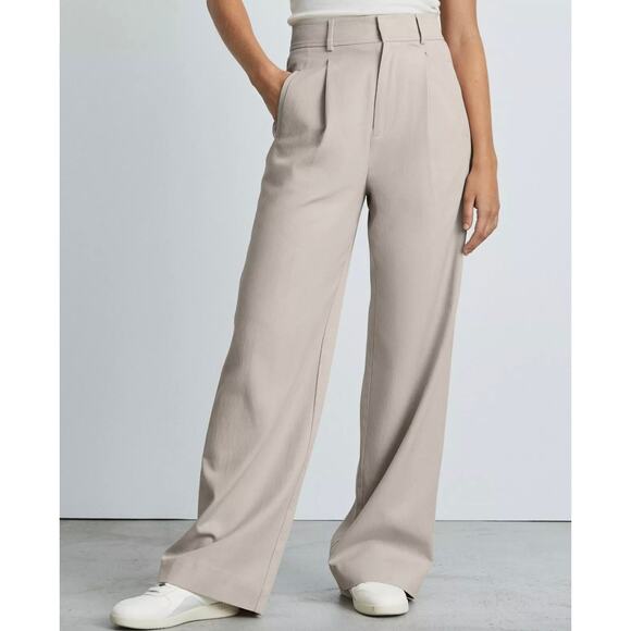 Everlane The Way-High Drape Pant In Sandstone Size 12 Short New - Picture 2 of 14